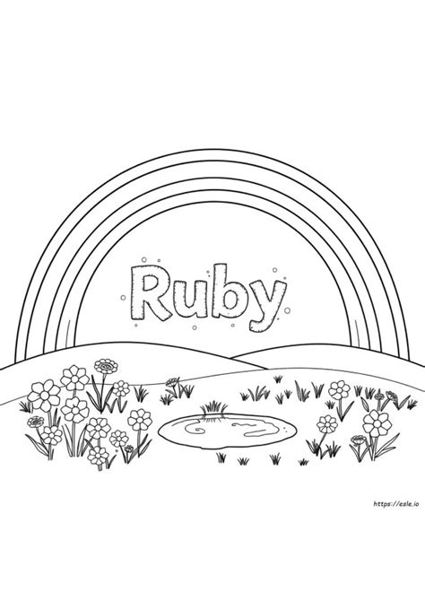 Image result for Rainbow Ruby Colouring Pages