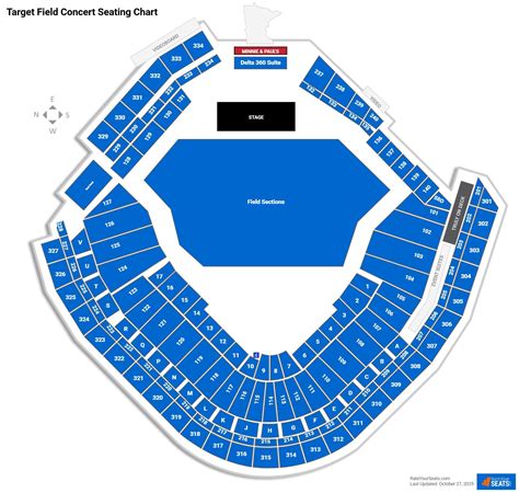 Image result for Target Field Seating Chart Concerts