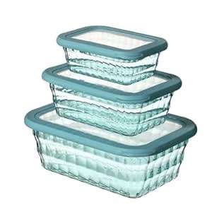 Buy KAIROS Rectangular PS Plastic Food Storage Containers with Silicone ...
