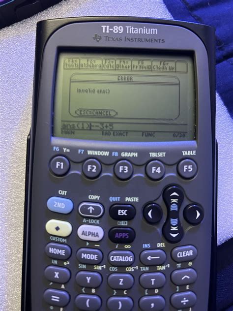 TI-89 Titanium - can’t input negative numbers : r/calculators
