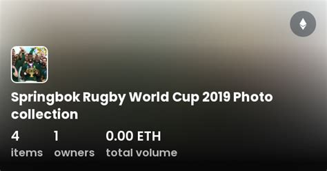 Springbok Rugby World Cup 2019 Photo collection - Collection | OpenSea