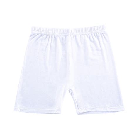 EnJoCho Toddler Girls White Dress Shorts Child Girl Solid Color Elastic ...