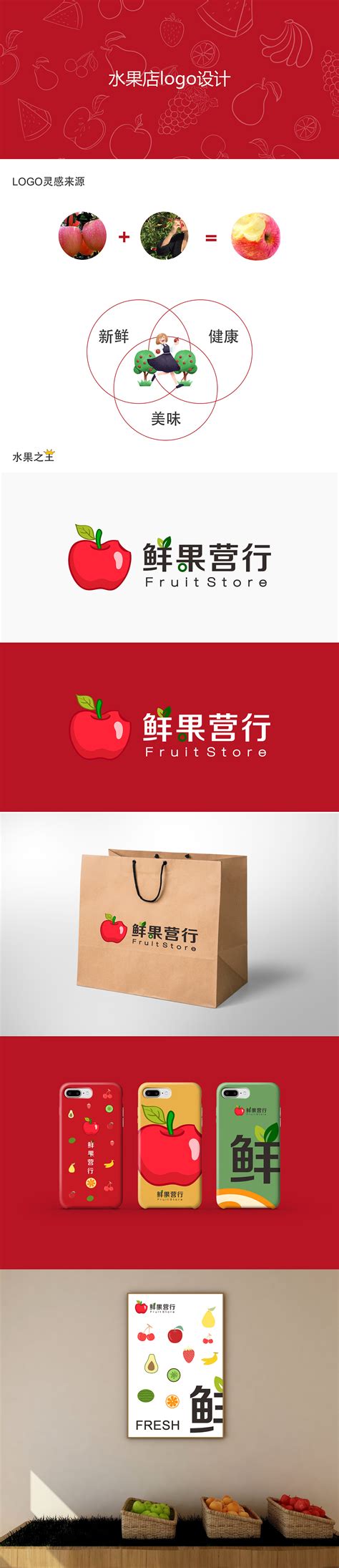 水果店logo设计|平面|标志|是饿了饿了呀 - 原创作品 - 站酷 (ZCOOL)