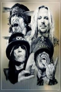 Motley Crue An American Rock Band Nikki Sixx Tommy Lee Vince Neil Mick ...