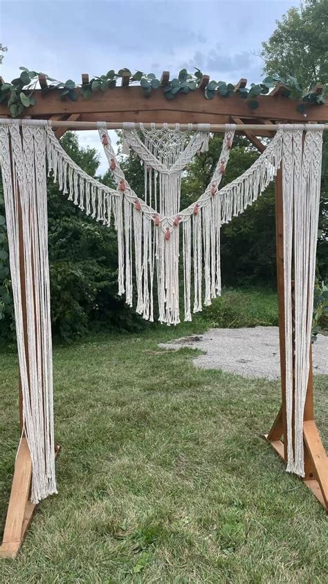 Image result for Macrame Wedding Backdrop Tutorial