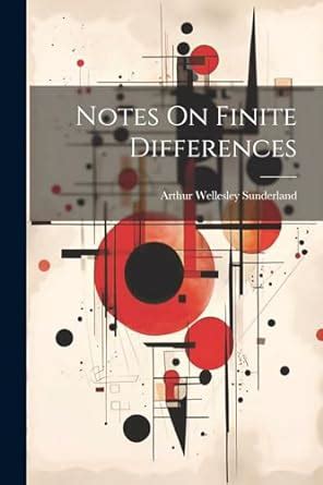 Buy Notes On Finite Differences Book Online at Low Prices in India ...