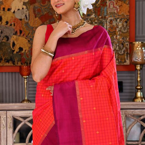Checks Kanjivaram – Ethnic Boutique