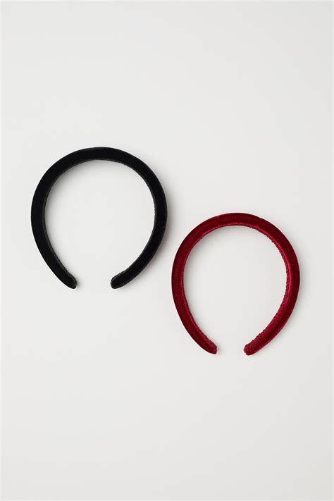 Velvet Alice band - Burgundy - Ladies | H&M IN