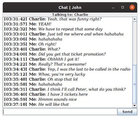 Socket Programming Java Group Chat 的图像结果