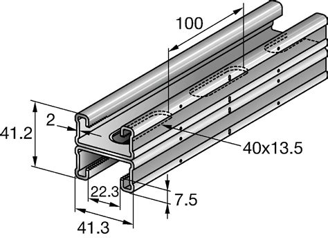 MQ-21 D-R C-Channel profile - Modular support profiles - Hilti India