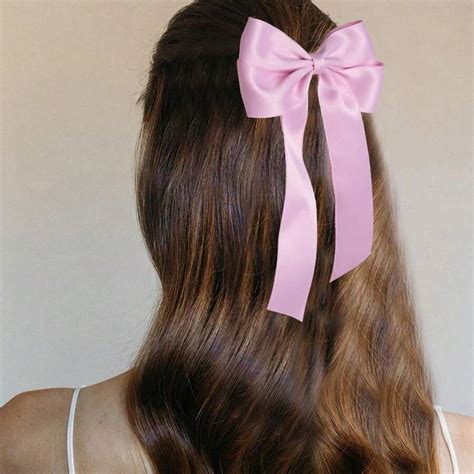 Hair Bows For Women 3Pcs Cute Hair Ribbon Clips For Hair Soft Satin ...