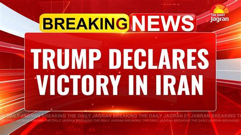 Iran admits defeat? Trump declares victory in Iran war, says Iran will ...