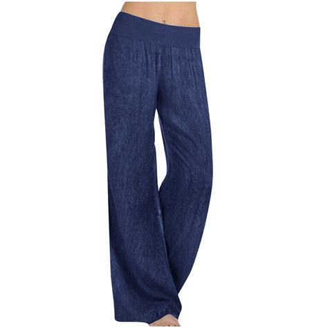 Leesechin Women's Elastic Waist Jeans Stretch Pull On Pants - Walmart.com