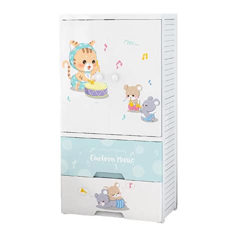 TOYPENTER Pp, Plastic Collapsible Kids Clothing Wardrobe | Cupboard for ...