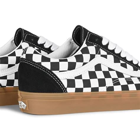Vans Classic Old Skool Skate Shoes - Fat Lace Checker Black