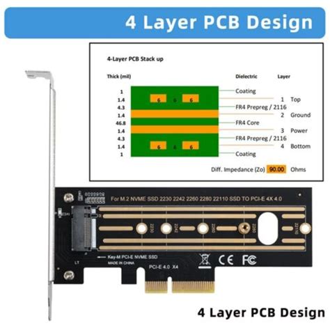 M.2 NVMe SSD to PCI-E 4.0 Adapter Card PCI-E X4 4.0 | Ubuy India