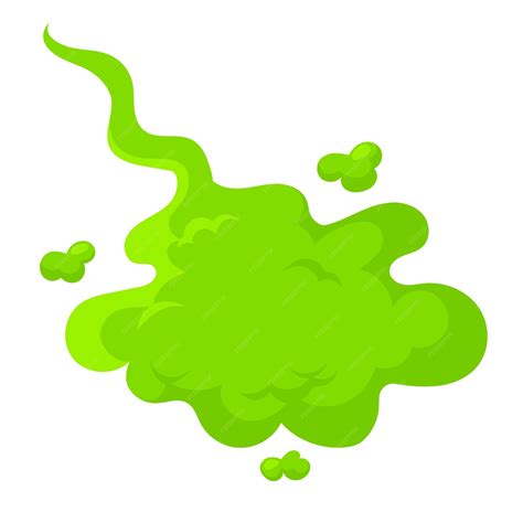 Premium Vector | Bad smell fart cloud green smelly toxic cloud in cartoon style comic smoke ... - what is the smell of fart