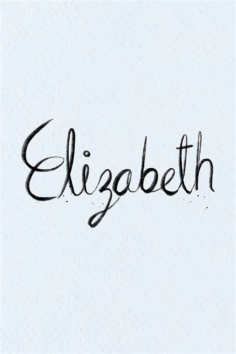 Hand Drawn Elizabeth Font Typography