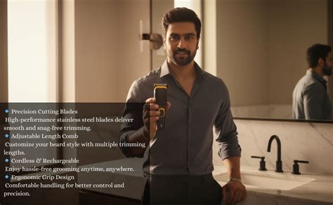 Umite Chef Rechargeable Hair Trimmer for Men | Beard & Mustache ...