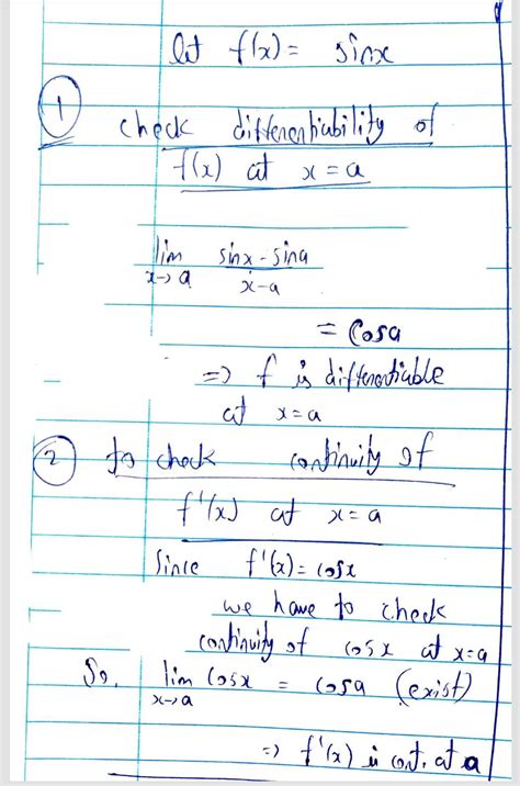 What is the difference between differentiability of f(x) ant x=a and ...