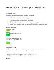 Image result for HTML and CSS Study Guide