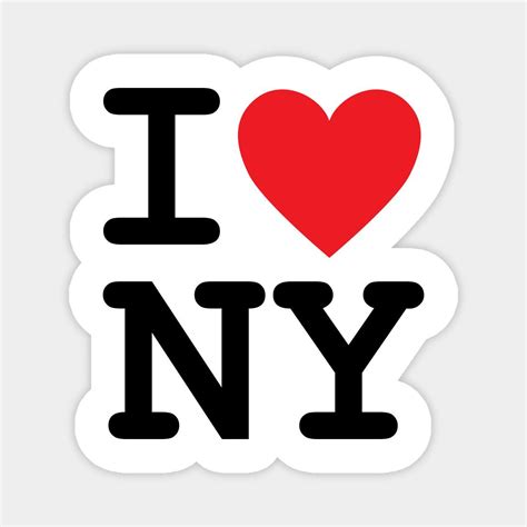 New York City Magnet - I Love NY | Autocollants pour ordinateur ...