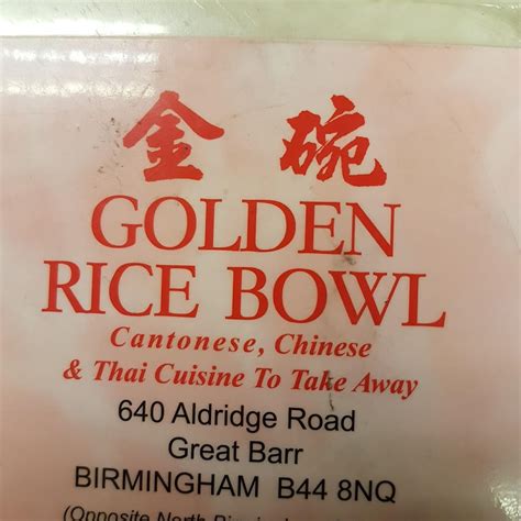 Golden Rice Bowl, 640 Aldridge Rd in Birmingham - Restaurant menu and ...