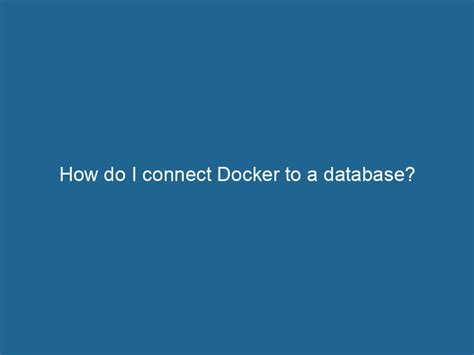 Connect Local Database From Docker 的图像结果