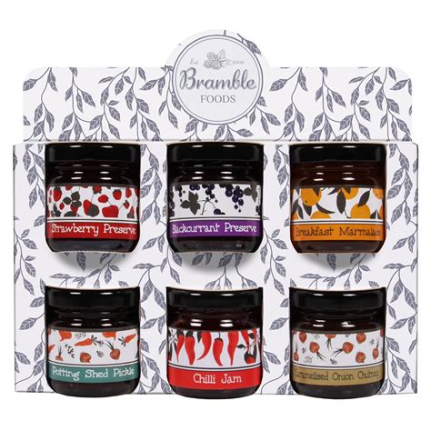 Buy Bramble Foods Breakfast Jams Mini Pot Variety Pack Perfect Gift for ...
