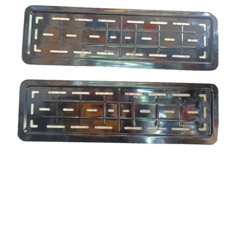 XDER Metal CAR Number Plate Frame (Set of 2) (Glossy Black) : Amazon.in ...