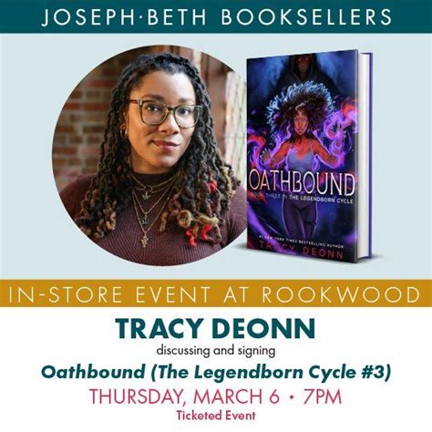 Tracy Deonn discussing and signing Oathbound (The Legendborn Cycle #3 ...