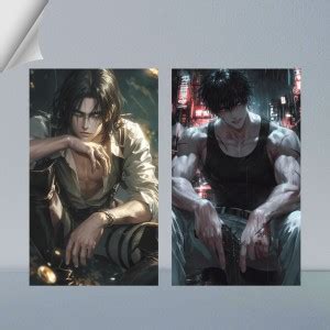 VIRGIN ART | EREN YEAGER & TOJI FUSHIGURO FROM ANIME WORLD | DIGITAL ...