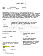 Image result for Goal Setting Assignment