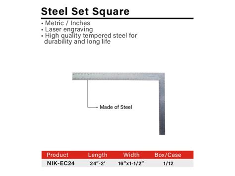 Steel Set Square