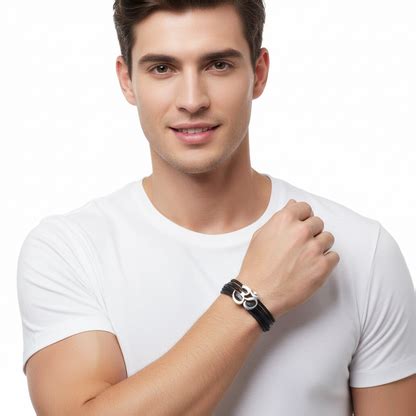 Buy Wide Band Calligraphic OM Bracelet – Jewelslane