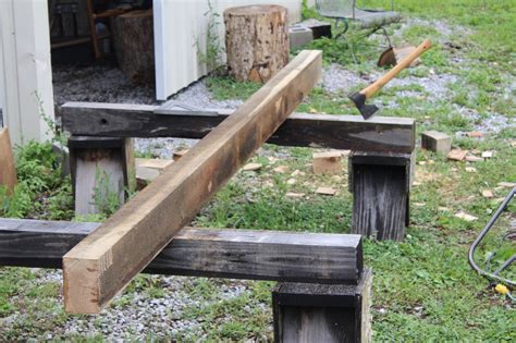 Image result for Timber Frame Posts to Foundation