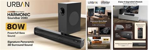Urban Harmonic 2080 Soundbar With 80W Output, 3D Surround Sound Debuts ...