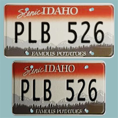 Idaho Licence plate PL | FREE Vehicle Parts models | BlenderKit