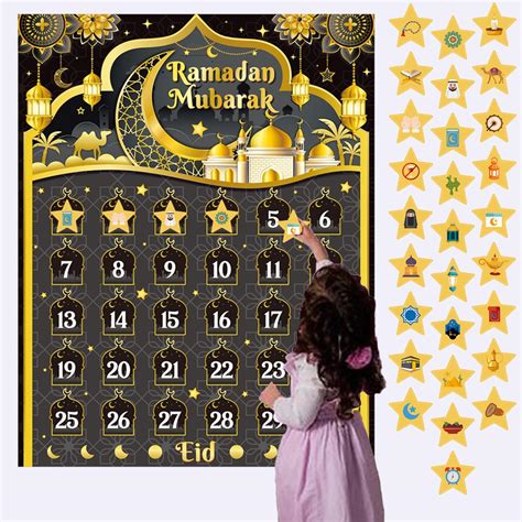 Ramadan Advent Calendar Eid Calendar Countdown, Ramadan Decorations ...