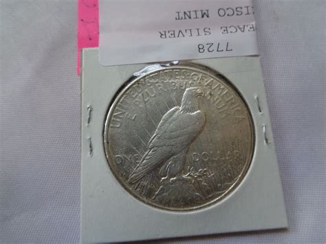 1923 US LIBERTY/PEACE SILVER DOLLAR SAND FRANCISCO MINT .900 SILVER ...