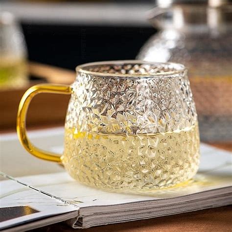 Buy FINSTER Glass Coffee Mug Set of 1-440 ML, Transparent, Premium ...