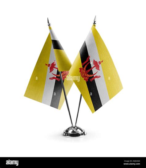 Small national flags of the Brunei on a white background Stock Photo - Alamy