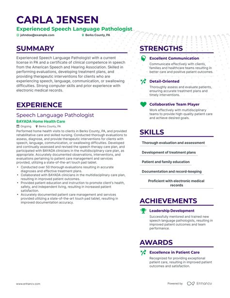 5 Speech Pathologist Resume Examples & Guide for 2023