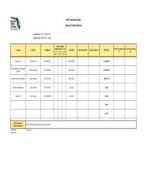 Fillable Online Bid Tabulation Sheet Brevard Public Schools Fax Email ...