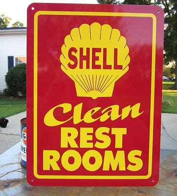 Image result for Shell Restroom Sign