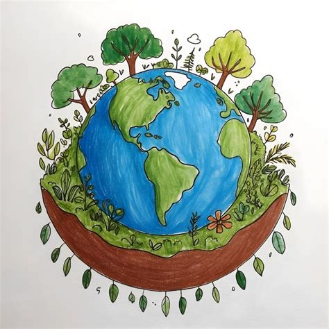 Image result for Earth Drawing Beautiful