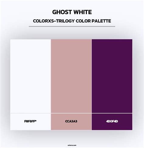 Ghost White color palettes - colorxs.com