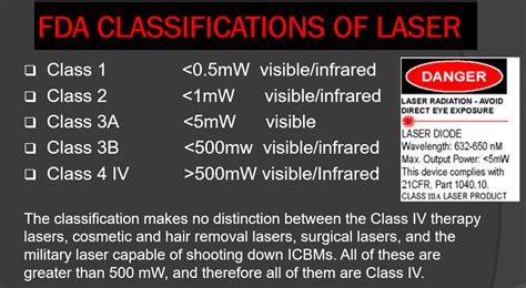 Image result for Laser Classification Table
