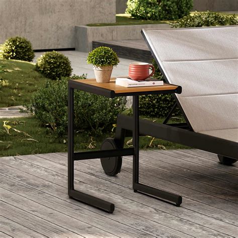 Sorrento Outdoor 2 Chaise Lounges & C-Side Table Set | Castlery US