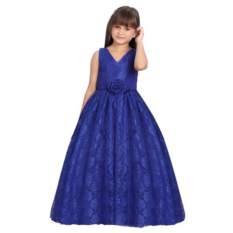 SOFYANA Kids Maxi Gown Dresses (SOF_54_Blue_2-3y) : Amazon.in: Clothing ...